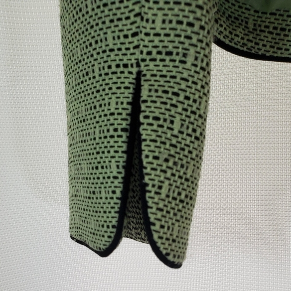 Jones Studio Separates Blazer Jacket / Avocado Tweedy Pattern - Picture 3 of 6